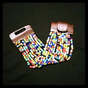 Multi color beaded bracelet